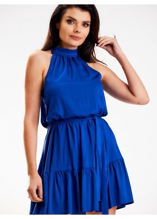 Ежедневна рокля, awama, ежедневна, удобна, синя, лека материя