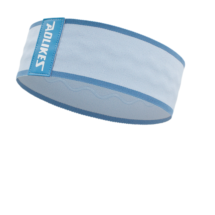 Fitness ellenálló pánt, Bliibee®, csúszásgátló szilikon, sport és fitnesz, 76 cm, kék