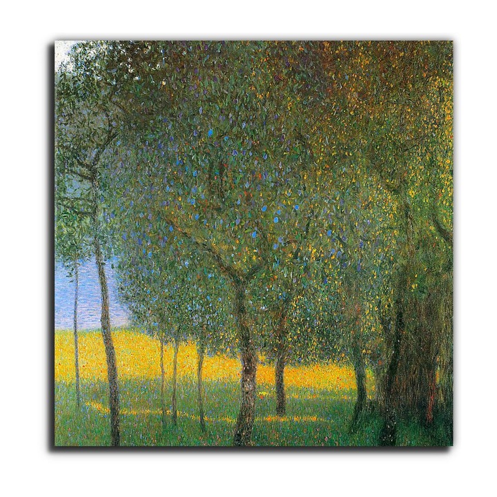 Gustav Klimt: Gyümölcsfák, 1901, vászonkép, 65x65