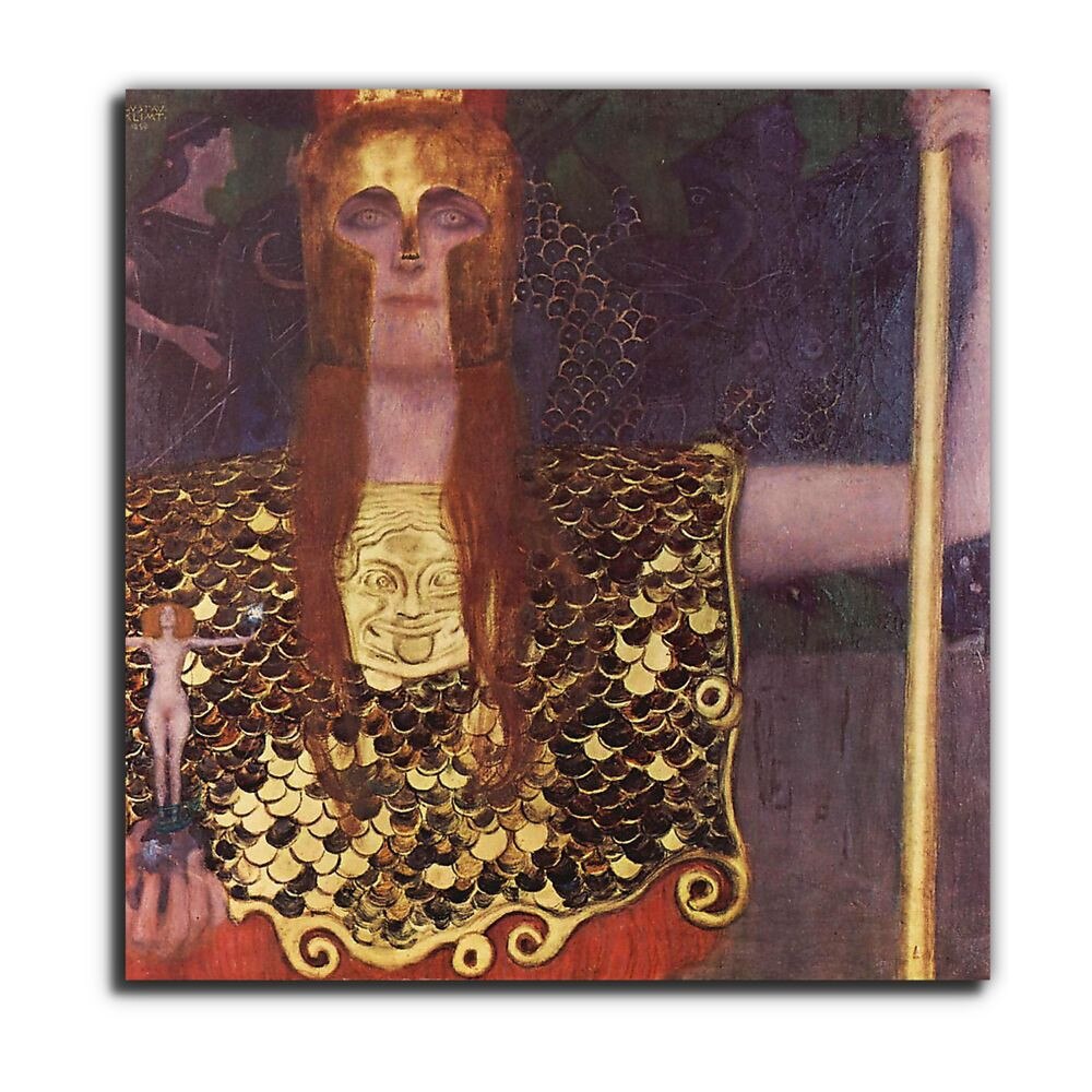 Gustav Klimt Pallas Athené 1898 Vászonkép 45x45 Emaghu