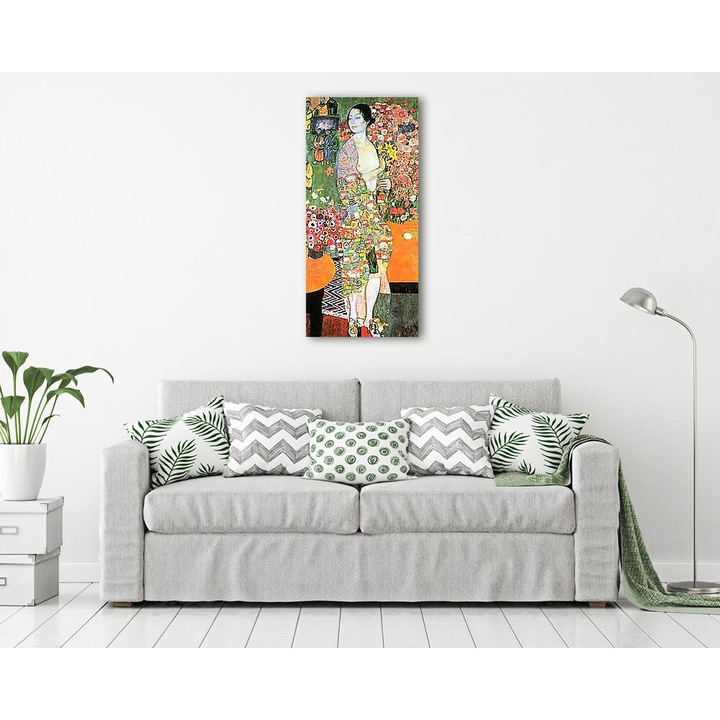 Gustav Klimt: Táncosnő, vászonkép, 30x65