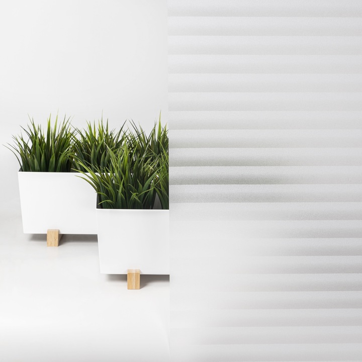 Folie statica pentru ferestre, Bojanek, Autodeziva, detasabila, reutilizabila, decorativa, de intunecare a camerei, folie de confidentialitate, cemturi, 45x100 cm