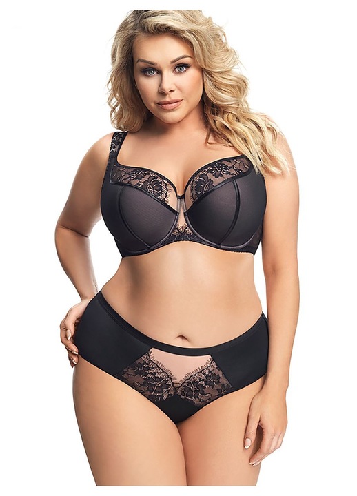 Sutien, Gorsenia, negru, semi-moale, poliamida