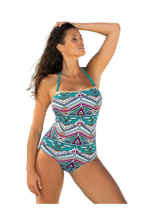 Цял бански, Marko, зелен, подвижни презрамки, подплатен, полиамид/еластан, 36 EU