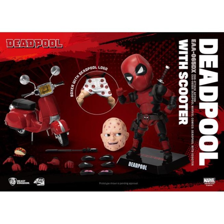 Figurina Deadpool with scooter DX Version Egg Attack, 15 cm