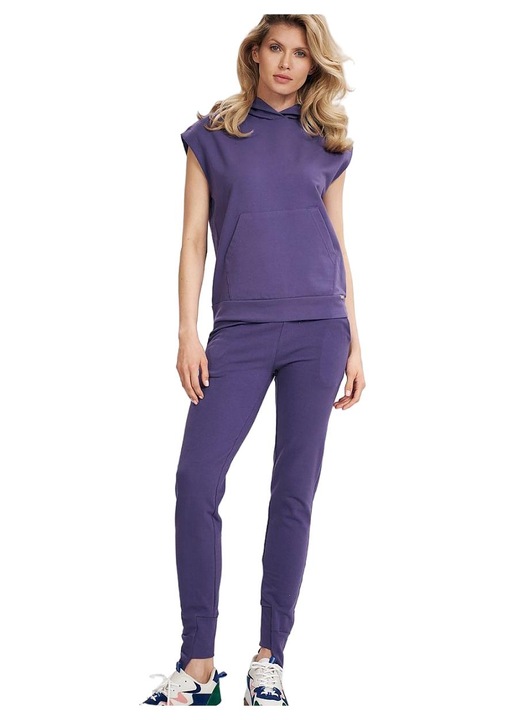 Figl női nadrág, tréningruha, lila, pamut/elasztán, S INTL