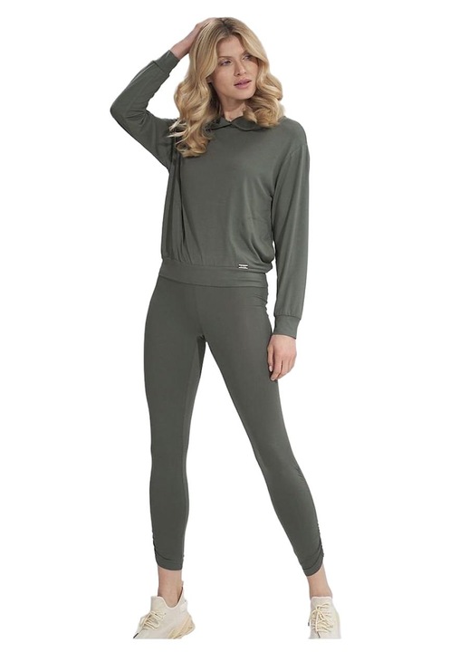 Női nadrág, Figl, viszkóz/elasztán, zöld, S INTL