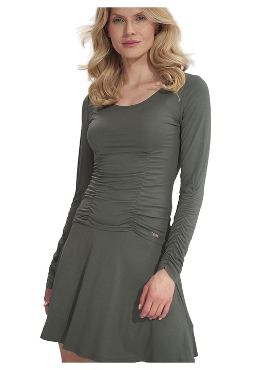 Fusta scurta Figl, verde, viscoza, S INTL