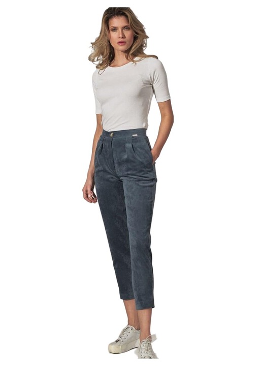 Pantaloni dama, Figl, Albastru, Poliester/Nylon, S INTL
