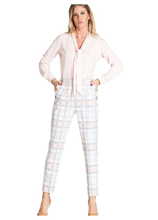 Figl női nadrág, hosszú, tarka, poliészter, S INTL