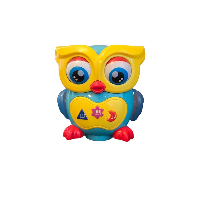 Jucarie interactiva bufnita, se plimba, melodii haioase, piese mobile, LuxAndra