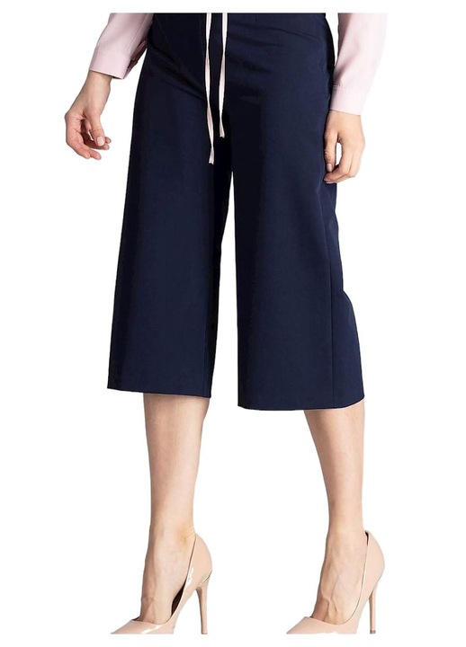 Дамски панталон, Figl, Полиестер/Вискоза, Морско син