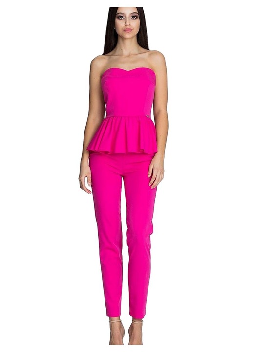 Női nadrág, Figl, poliészter/viszkóz, rózsaszín, L INTL