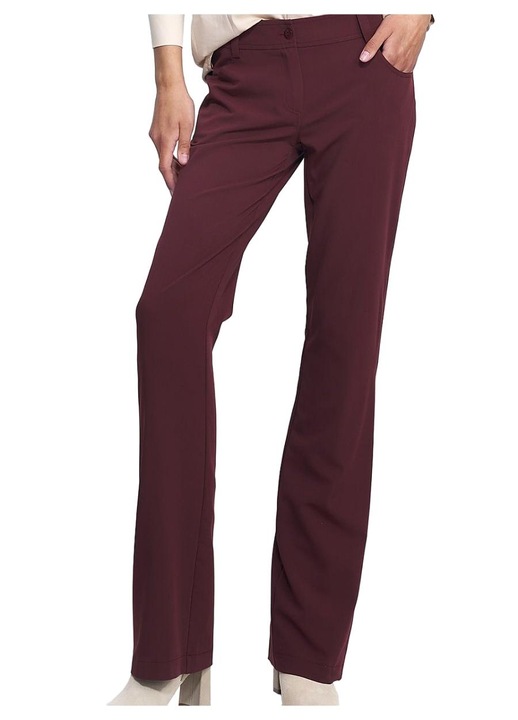 Pantaloni dama, Nife, Rosu, Poliester, 36 EU