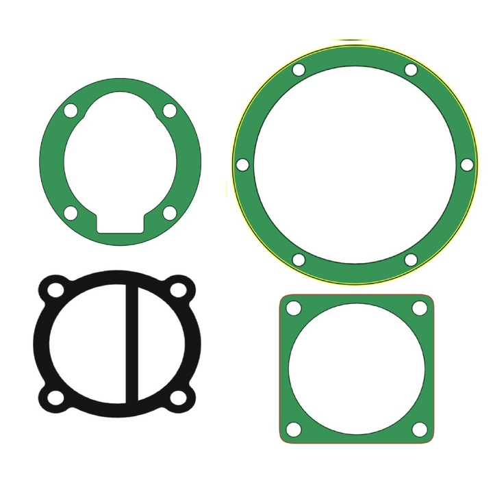 Set de 7 Garnituri set pentru cap compresor de aer V 2x90mm Mod.0.6-8 (E) CH173