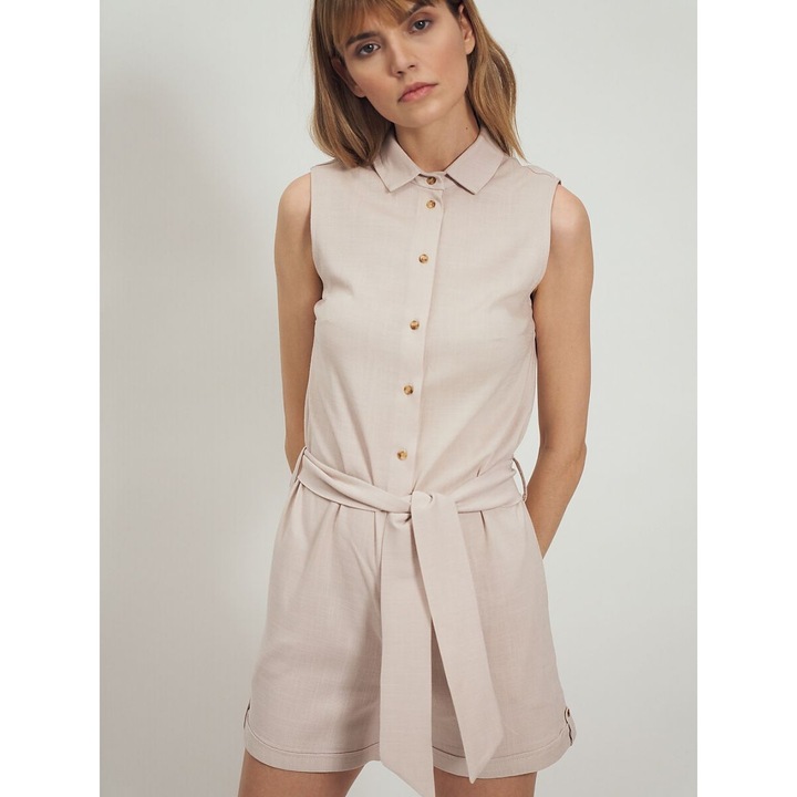 Salopeta dama Nife, viscoza, bej