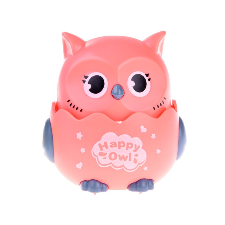 Малка сова, търкаляща се, розова, ramiz