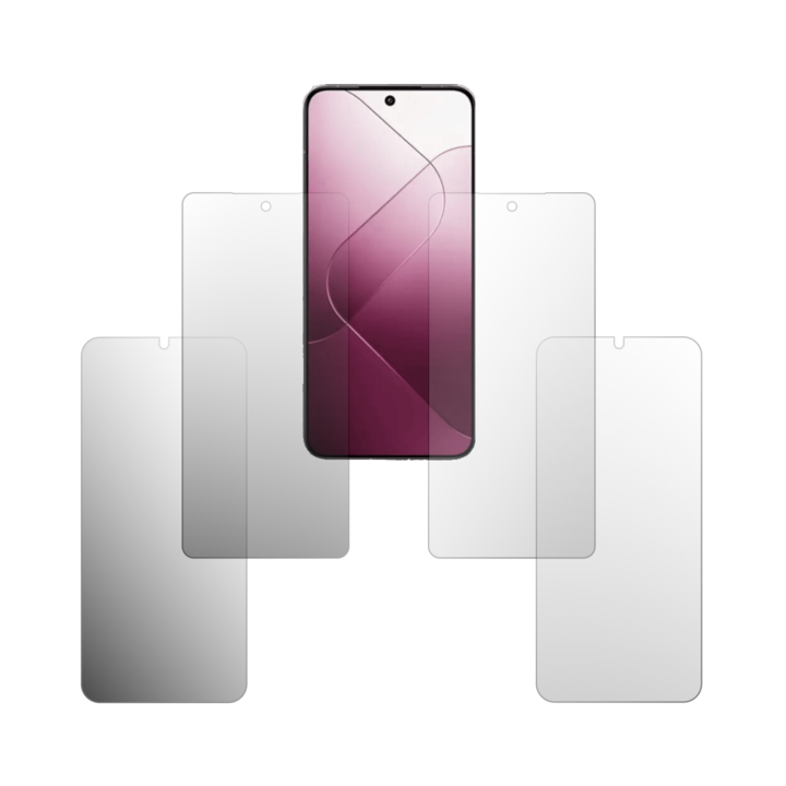 Комплект от 4X Folie24 протектори за екран, за Xiaomi 15, 2X Ultra-Clear + 2X Matte, пълно покритие на дисплея и удобни за калъфи, залепващи, гъвкави със саморегенериране