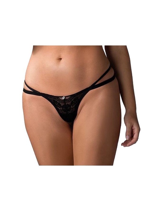 Megszállottan szexi tanga, fekete, poliamid/elasztán