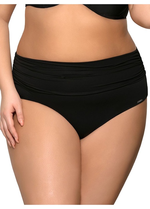 Дамски бански, AVA, класически слип, висока талия, ластик, черен