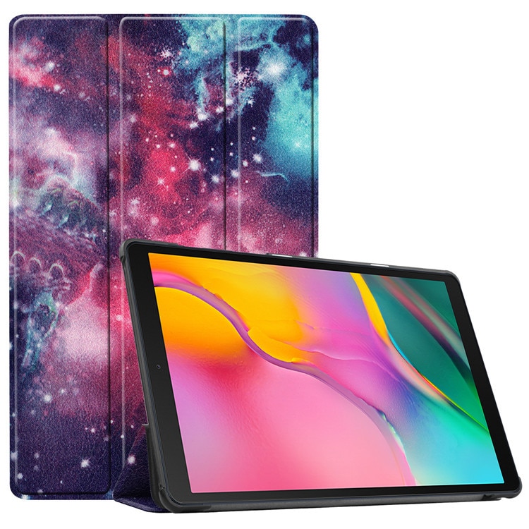 Husa pentru tableta pentru Samsung Galaxy Tab S9 Plus / S9 FE Plus Tab S10 Plus 12, 4 inch cu suport multi-unghi si functie sleep/wake, Galaxy negru