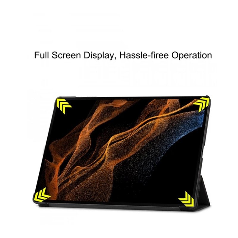 Husa pentru tableta pentru Samsung Galaxy Tab S9 Plus / S9 FE Plus Tab S10 Plus 12, 4 inch cu suport multi-unghi si functie sleep/wake, negru intens