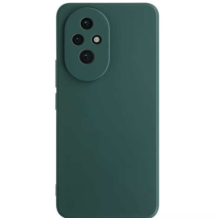 Husa Silicon TPU G-Tech Liquid, Compatibil cu Honor 200 Pro, din silicon, flexibila, rezistenta, Verde
