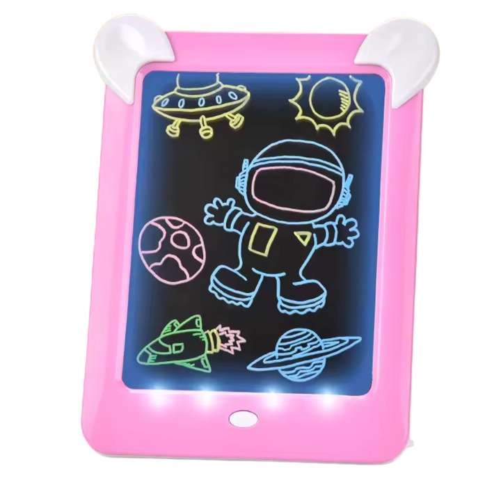 ProNice rajztábla, műanyag, rózsaszín