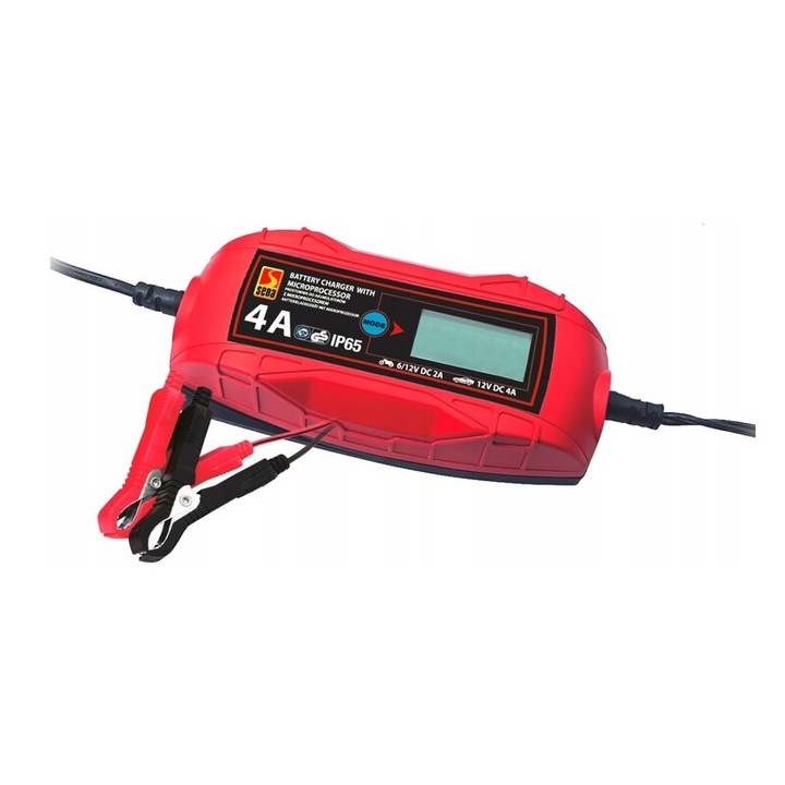 Redresor electronic 6/12V 4A 120Ah pentru baterii cu gel AGM & STD si plumb-acid, Sena Polska