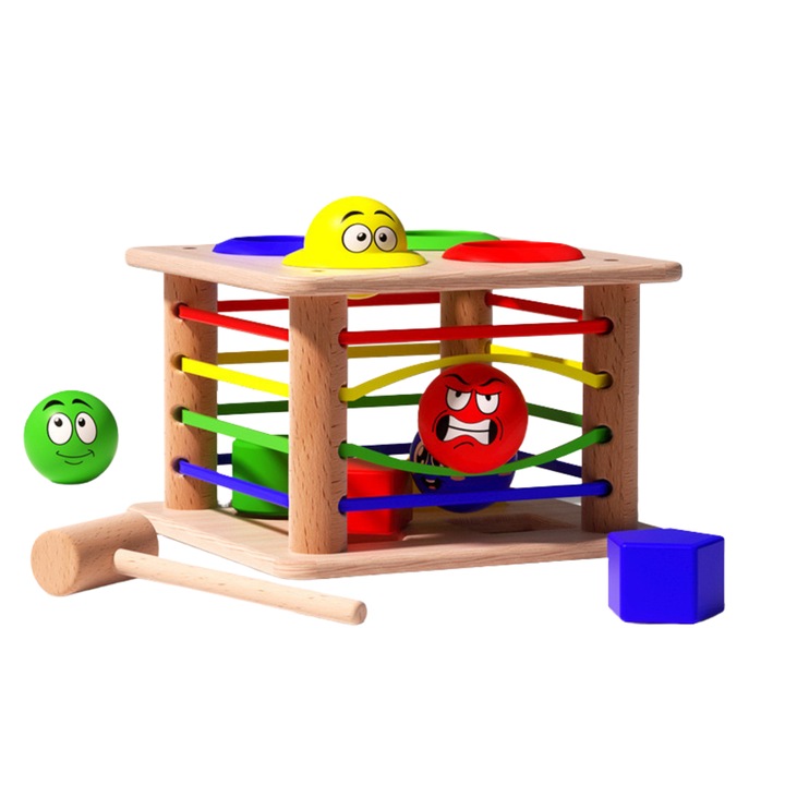 Joc educativ, ProNice, Lemn, Multicolor