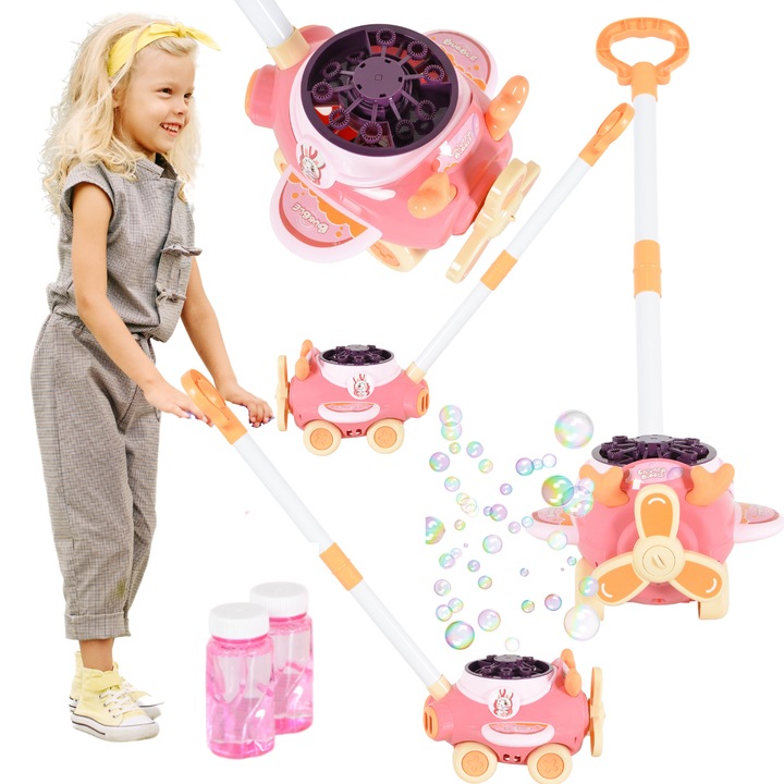 Impingator cu betisor, masina de tuns iarba, mini masina de facut bule, sunet LED 134-73A