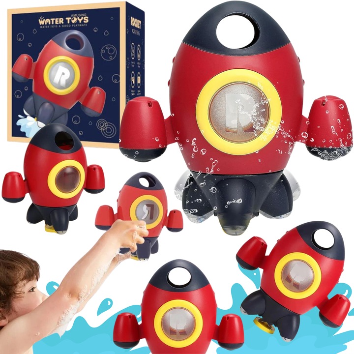 ProNice fürdőjáték, rakéta, többszínű, 16,8x12x19 cm, gyerekeknek 18 m+