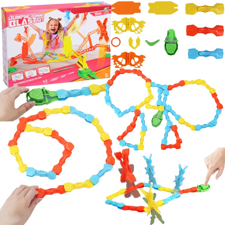 Oktató dominójáték ProNice, 72 elem, tarka