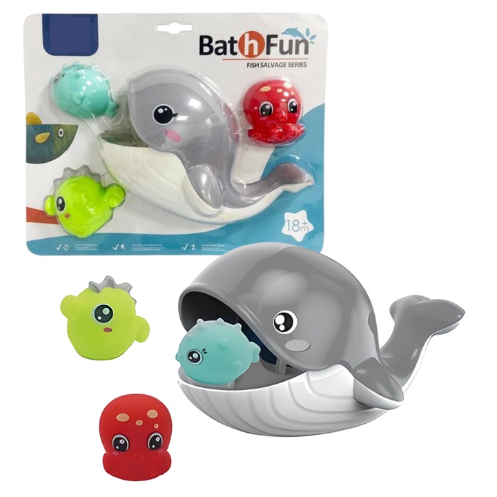 ProNice fürdőjátékkészlet, 3 db figura, Többszínű, 27, 5x23x11, 5cm