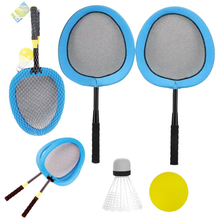 Szett 2 db tollaslabda ütő, ProNice, labda, tollaslabda, többszínű, 54,5 x 24,5 x 2,5 cm