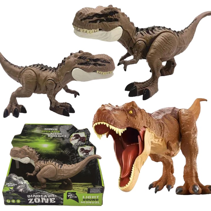 Dinozaur interactiv, Maksik, Efecte sonore, Miscare