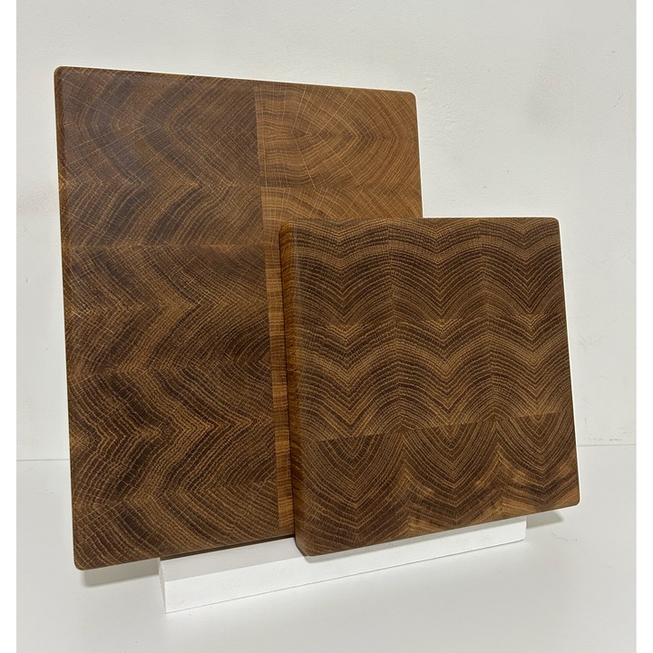 Set tocatore din lemn masiv de stejar "end grain"