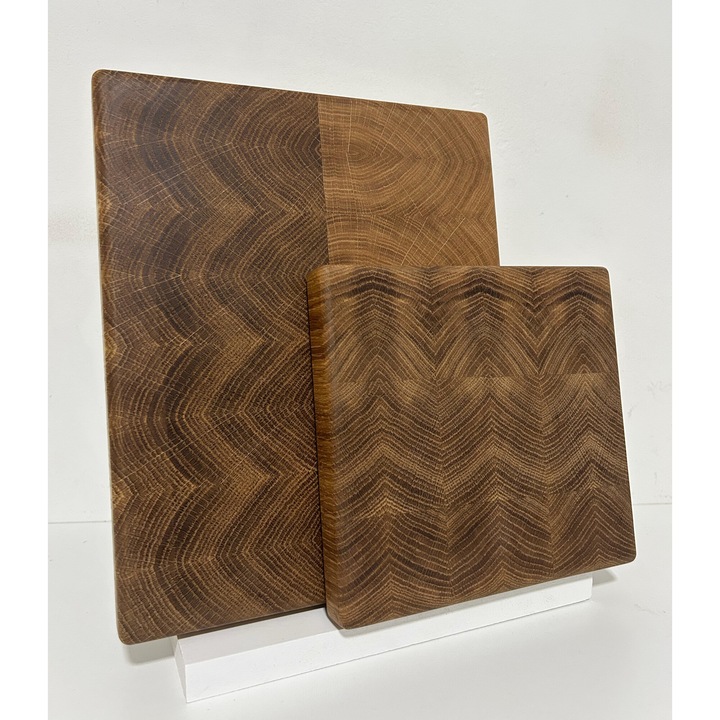 Set tocatore din lemn masiv de stejar "end grain"