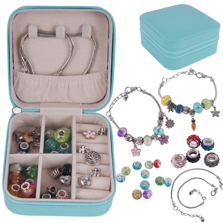 Set de creat bratari, ProNice, 14x15x7cm, multicolor, pentru copii peste 6 ani