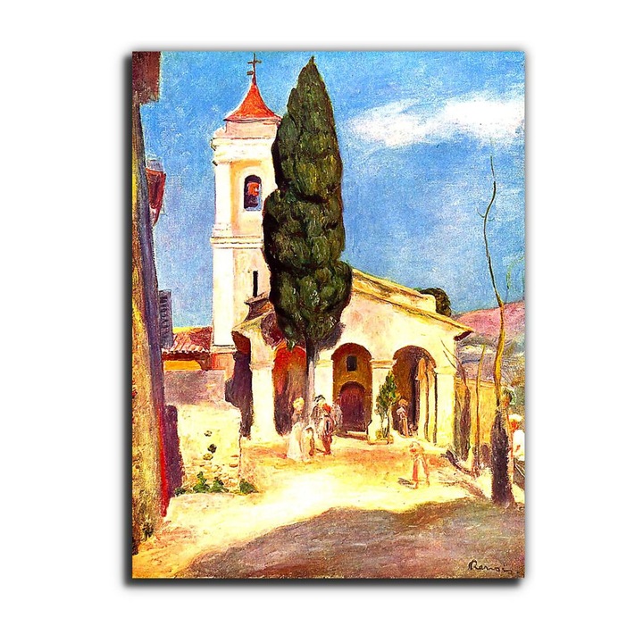 Pierre Auguste Renoir: Templom Cagnes-ban, vászonkép, 65x85