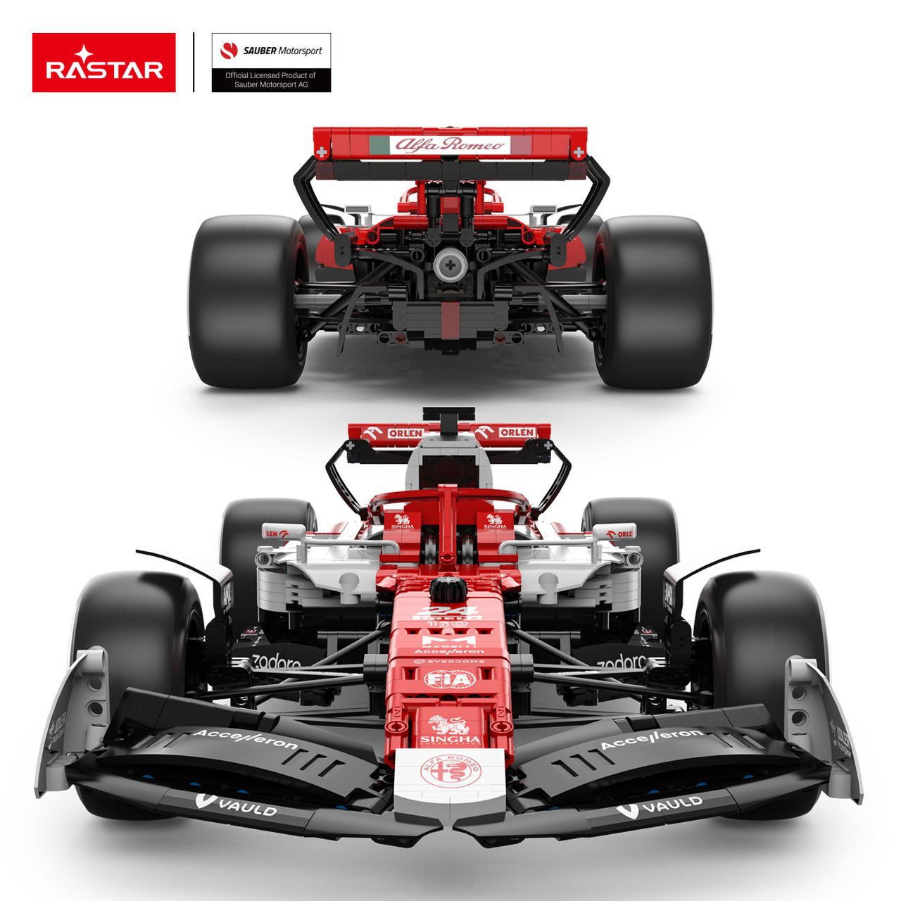 Set de constructie, Rastar, 1:8 Alfa Romeo F1 C42, 2261 piese