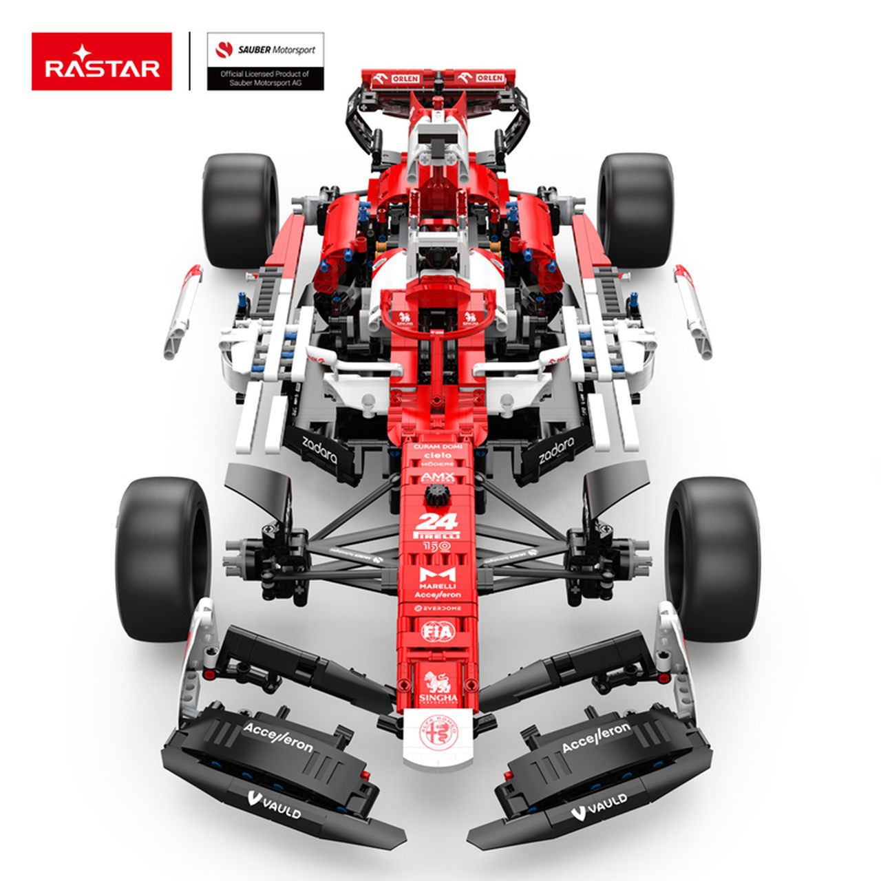 Set de constructie, Rastar, 1:8 Alfa Romeo F1 C42, 2261 piese