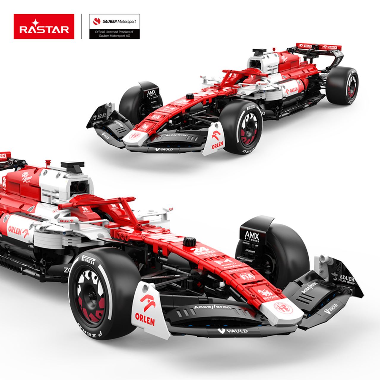 Set de constructie, Rastar, 1:8 Alfa Romeo F1 C42, 2261 piese