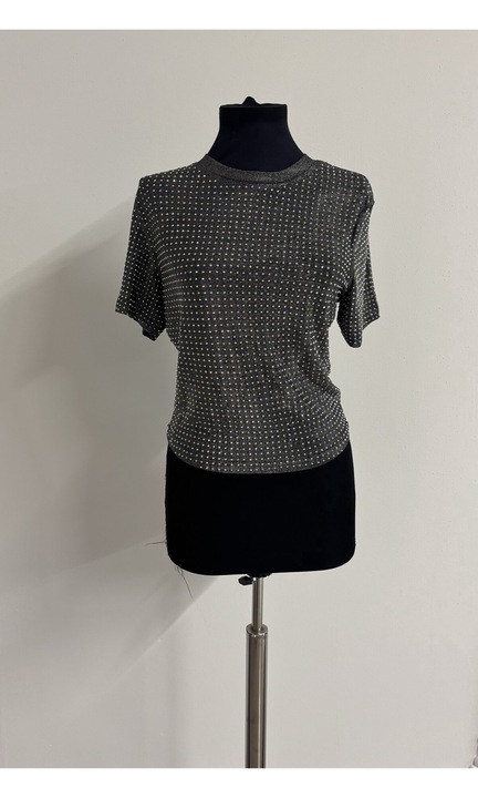 Tricou cu pietre efect metalic One Size INTL