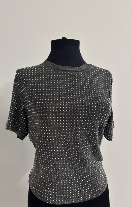 Tricou cu pietre efect metalic One Size INTL