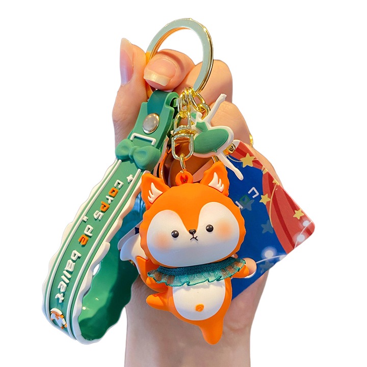 Kulcstartó, balett társulat, gyógyító sorozat, csipke róka kövyök csipke disznó köy(Szilikon Férfiak)