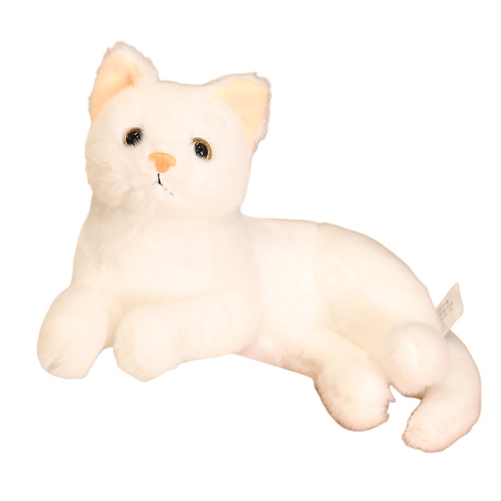 Macskababa soul baba, plüss játék, fehér oldalon alvómimi, 29cm(3-6 hónap Baba Plüss)