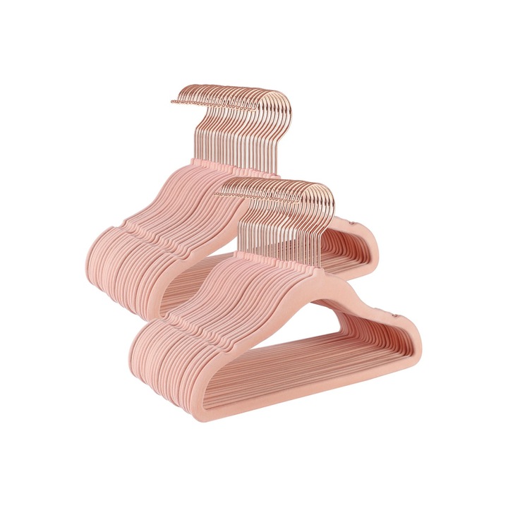 Set 50 umerase, Songmics, S15, Catifea, Roz, 30x20 cm