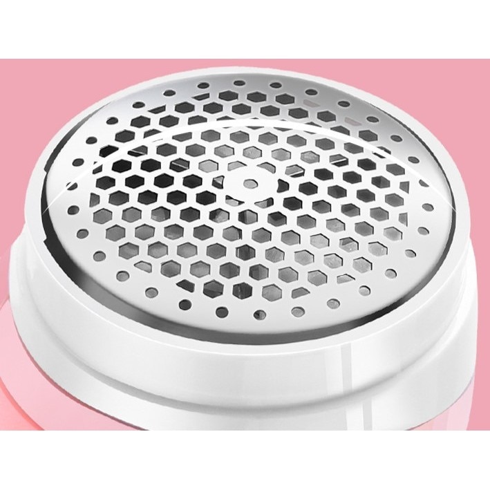 Aparat Pentru Curatat Scame, Par Si Praf, Cyrax, Pentru Diferite Tipuri De Material, Cu Lame Din Otel Inoxidabil, Incarcare Prin USB Type-C, Cu Perie De Curatare si Cablu USB Incluse, 13.5x9 cm, Roz