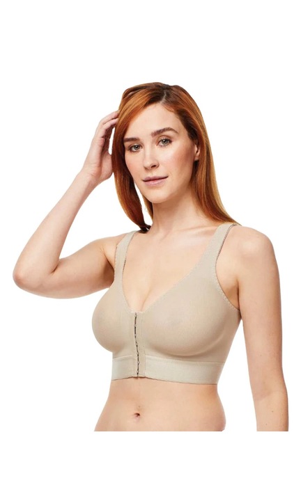 Melltartó öntött kompressziós kupakkal, bézs, 34 - C méretű kupa, Clearpoint Medical